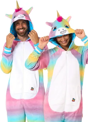 Produktbild von Einhorn Overall Onesie - Karneval Faschingskostüm Größe: XXL