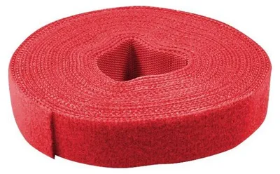 Produktbild von LogiLink Kabelbinder Klettband 4m rot
