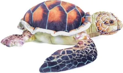 Produktbild von Plüschtier Meeresschildkröte, 36 x 44 cm, Schildkröten Stofftiere Kuscheltiere Wasserschildkröte