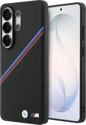 Produktbild von Handyhülle für Galaxy S26 Ultra, BMW M Tricolor Metal Logo mit MagSafe, Schwarz