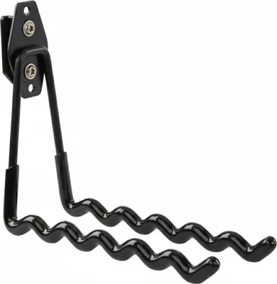 Produktbild von Werkzeughaken von BOTLE für Qbrick Koffer-System  für Werkzeuge, Wellenform 19 cm, stabil mit PVC-Ummantelung, für Garage, Schuppen, Werkstatt, Haken für Handsäge und Gartensäge, Doppelhaken, Tragkraft bis 30 kg,Schwarz