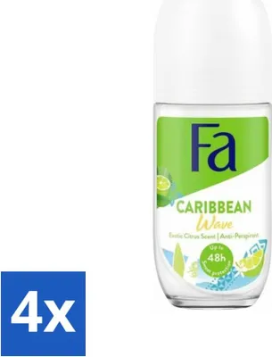 Image de Déodorant à bille Fa Lime Squeeze 50 ml - Pack économique - 4 pièces