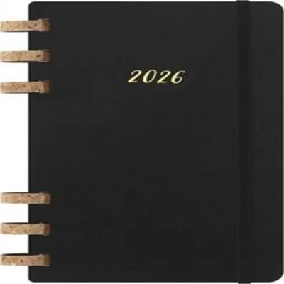 Produktbild von Moleskine 12 Monate Planer mit Spiralbindung 2026, L/A5, Weicher Einband, Schwarz