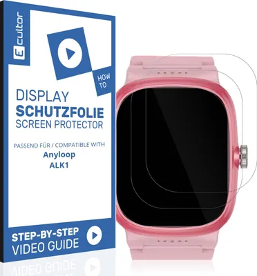 Produktbild von 2x 3D Schutzfolie für Anyloop ALK1 Display Folie Flexibel Full Cover