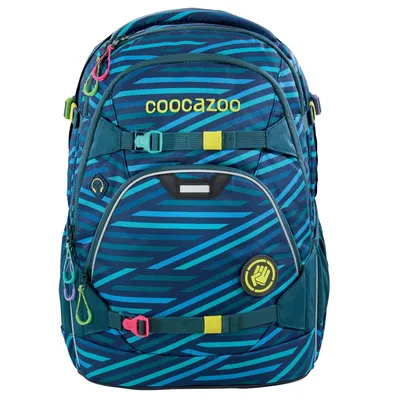 Produktbild von Coocazoo Schulrucksack Scalerale Rucksack 30L Schulranzen Zebra Stripe Blue 183877