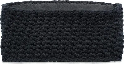 Produktbild von styleBREAKER Damen breites Grob gehäkeltes Stirnband einfarbig, Thermo Fleece Futter, Tube Schal, Winter Headband 04026050