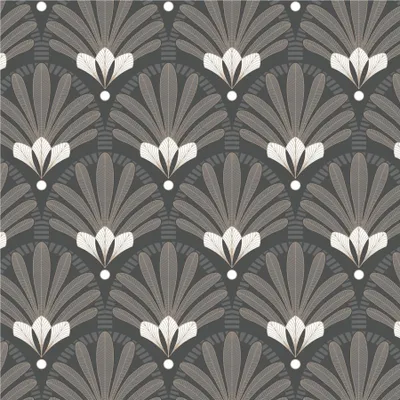 Produktbild von Ugépa Vliestapete Elegance M53309 10.05 x 0.53 m Schwarz Art Deco halbglänzend Vlies
