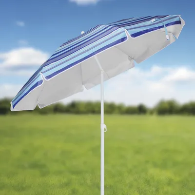 Produktbild von HI Strandscrm 200 cm Blau Gestreift