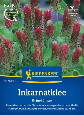 Artikelbild 2 von 'Inkarnatklee Rosenklee (75 g)' aus der Kategorie Gründünger & -düngung