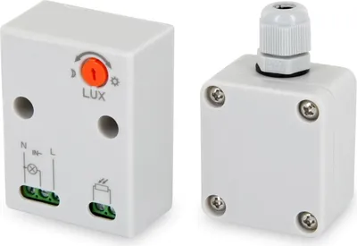 Produktbild von Aufputz Mini Dämmerungssensor 230V IP65 - LED geeignet