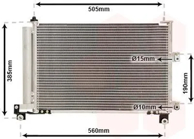 Produktbild von VAN WEZEL 18005486 Kondensator Klimaanlage Klimakondensator für FORD Ranger (ET) +Trockner