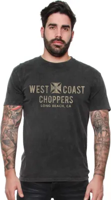 Produktbild von West Coast Choppers - WCC Eagle Vintage T-Shirt - Schwarz : Schwarz 3XL Farbe: Schwarz Größe: 3XL