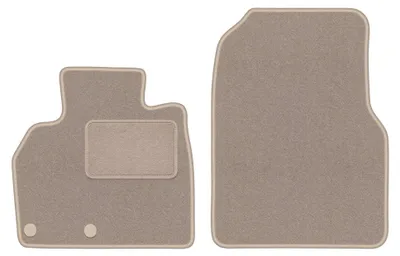 Produktbild von Velours-Fußmatten Vorne für Renault Espace IV 2002-2012 (7-Sitzer) – 2-tlg, Beige, passgenau – Wielganizator LUX