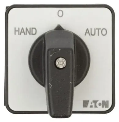 Productafbeelding van EATON T0-1-15431/E wisselschakelaar 019872 Kont2 20A HAND-0-AUTO 45° vergrendeling. Installatie