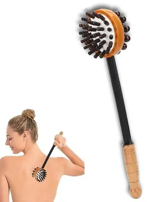 Immagine prodotto di Apparecchio per massaggio manuale - massaggiatore per la schiena - strumento portatile per massaggi - massaggiatore per tutto il corpo - ideale per la casa e i viaggi - per spalle, schiena e muscoli - per il rilassamento e il sollievo muscolare