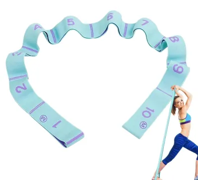 Image de Bande de résistance pour yoga et fitness, 10 pièces