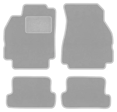 Obrázok produktu pre Velúrové autokoberce pre: Renault Megane II CC 2003-2010 (kupé/kabriolet) – sada 4 ks, sivé, na mieru – Wielganizator OSLO