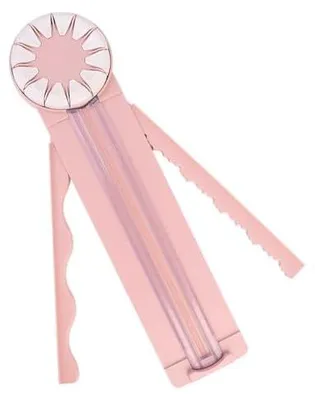 Produktbild von Kantenschneider fš¹r Papierarbeiten,12-in-1Schneidemaschine Papier Mit Schnittlinienfš¹hrung Und Seitenlineal,Papierschneider fš¹r Bastelarbeiten (rosa)