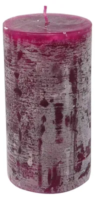 Produktbild von Stumpenkerze durchgefärbt beere 15 x Ø 8 cm