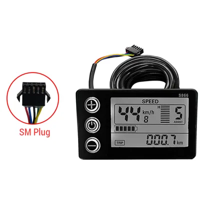 Produktbild von Elektrofahrrad 24V/36V/48V SM-Stecker LCD-Display fš¹r E-Bike Elektroroller