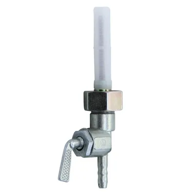 Produktbild von Benzinhahn Kraftstoffhahn, M21 x 1, Abgang unten, ohne Wassersack, Metall-Hebel