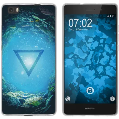 Produktbild von PhoneNatic Case kompatibel mit Huawei P8 Lite 2015 (1.Gen.) Silikon-Hülle Element Wasser M4