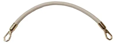 Image de Poignées en cuir avec mousqueton - Lot de 2, 40 cm - Poignées de remplacement pour sacs à main et sacs bandoulière - Beige
