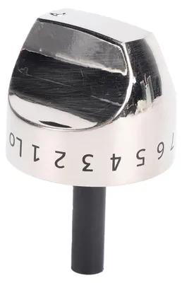 Image de Bouton dede remplacement compatible avec les cuisinières à gaz GE CGS985SET1SS, CGS985SET2SS, CGS985SET3SS, en acier inoxydable