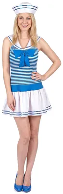 Immagine prodotto di Costume da marinaio da donna bianco-blu - M