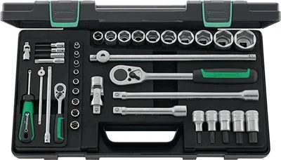 Produktbild von STAHLWILLE 96011160, Steckschlüssel-Satz, 38 Kopf/Köpfe, 458 mm, 254 mm, 4,92 kg