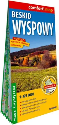 Zdjęcie produktu dla Beskid Wyspowy mapa turystyczna 1:65 000 laminowana 2026