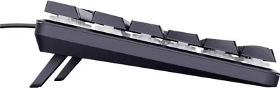 Zdjęcie produktu dla Trust Gaming GXT 866 Torix Klawiatura mechaniczna Niemiecki układ QWERTZ, przełączniki Huano, płaskie klawisze, podświetlenie RGB, Anti-Ghosting N-Key Rollover Programowalna klawiatura do gier USB PC Laptop