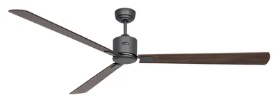 Zdjęcie produktu dla Energooszczędny wentylator sufitowy Eco Neo III 180 cm bazaltowo-szary Łopatki z drewna orzechowego / wiśniowego z pilotem zdalnego sterowania