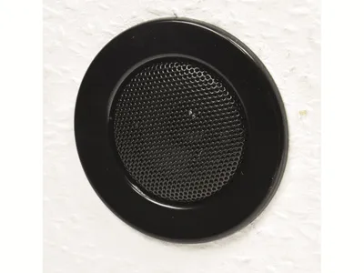 Image de ChiliTec Haut-parleur encastré au plafond Mini look halogène, 8cm Ø, 6cm encastrement, noir