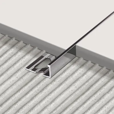 Produktbild von Profielenloods - Aluminium Fliesenschiene Farbe: Gunmetal - 10 mm - Länge 2,50 Meter