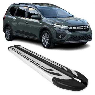 Image de Marchepieds Latéraux pédale pour Dacia Jogger 2022-2025 Aluminium Gris 2Pcs