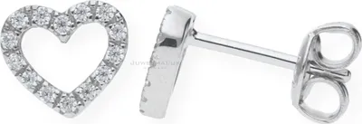 Produktbild von JuwelmaLux Ohrstecker 925 Silber JL10-06-0981 Herz mit Zirkonia