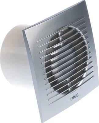 Immagine prodotto di Ventilatore da bagno con timer e sensore di umidità, 100 mm, argento, efficiente