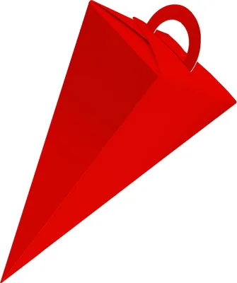 Produktbild von 50x itenga Geschenktüte Schultüte mit Griff 14 cm, Rot