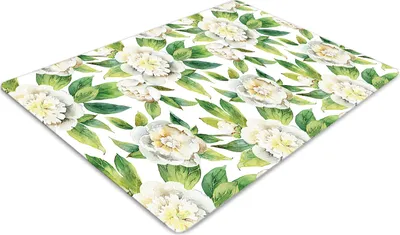 Obrázek produktu pro Ochranná podložka pod židli - Ochranná podložka pod židli - Podložka pod podlahu - 100x70 cm - Pivoňka