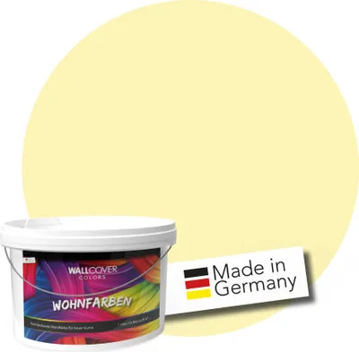 Produktbild von WALLCOVER Wandfarbe Pastell Gelb Hochdeckend Klasse 1 Matt 1L für 8 m²