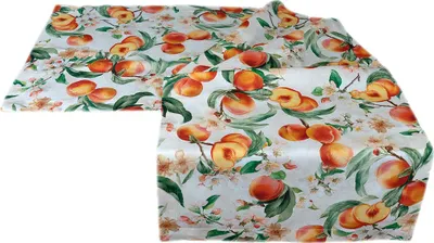Produktbild von Tischdecke Tischläufer Druck Pfirsiche Frühling 50 x 150 cm