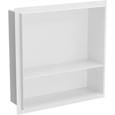 Obrázok produktu pre Mexen X-Wall-NR zapustená polica bez obruby s poličkou 30 x 30 cm, Biela - 1921303010S