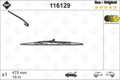 Produktbild von SWF Original Scheibenwischer für VW Golf IV Schrägheck (1J1) 475mm