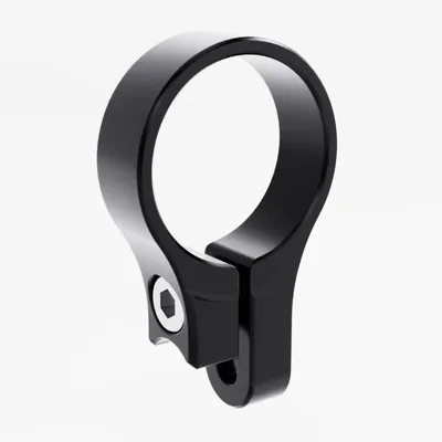 Immagine prodotto di Morsetto HIGHSIDER pro per attacco manubrio specchio, sabbiato, nero, pezzo