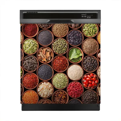 Produktbild von Magnete Dekorative 60x60 cm Küche Magnetmatte Spülmaschine - Gewürze Gemüse