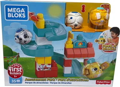 Immagine prodotto di Mega Bloks GKX70 Parco dei divertimenti con grandi blocchi da costruzione e scivoli