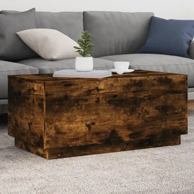 Obrázek produktu pro Konferenční stolek s LED osvětlením kouřový dub 90x50x40 cm