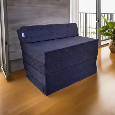 Immagine prodotto di Poltrona materasso pieghevole con poggiatesta 195x70x10 cm - 0001, comoda e portatile, materasso turistico per ospiti, ideale per campeggio e viaggio