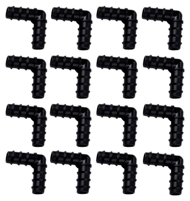 Produktbild von Schlauchverbinder für Bewässerungssysteme, 100 Stück, 90 Grad, 16 mm